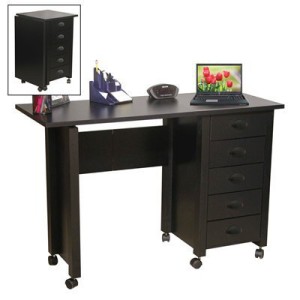 Venture Horizon Mobile Desk and Craft Centre in black