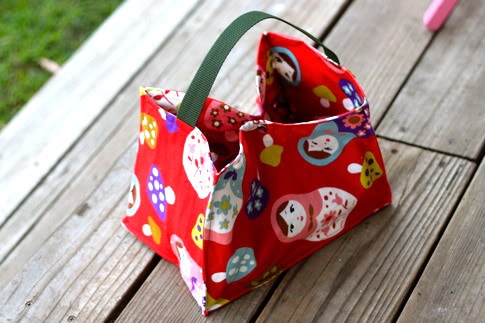 open top lunch bag pattern
